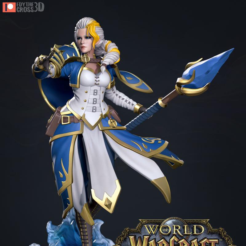 贾娜·普roudmoore 3D打印模型|Jaina Proudmoore – 3D Print Model