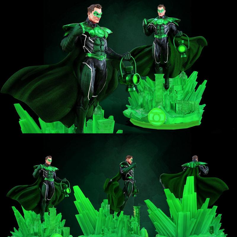 绿灯侠 3D打印模型|Green Lantern – 3D Print Model
