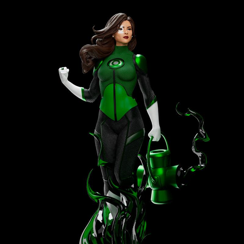 绿灯侠 - 詹妮弗·克鲁兹 - 3D打印模型|Green Lantern – Jessica Cruz – 3D Print Model