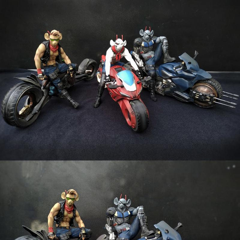 火星骑师鼠——3D打印模型|Biker Mice from Mars – 3D Print Model