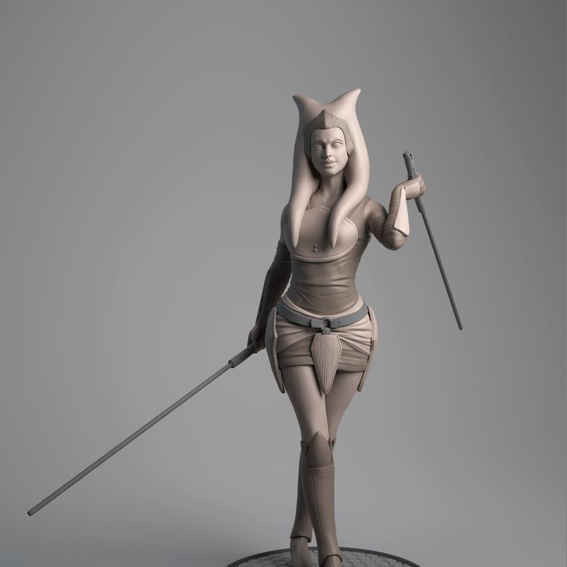 阿索卡·塔诺 3D打印模型|Ahsoka Tano – 3D Print Model