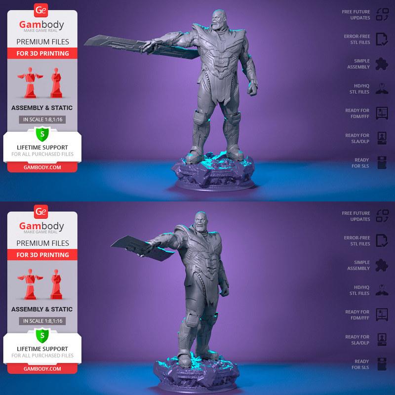 复仇者联盟：终局之战 3D打印模型|Thanos Endgame – 3D Print Model