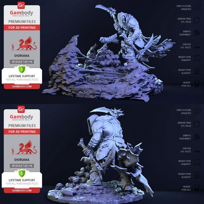 死亡暗影者2 3D打印模型|Death Darksiders II – 3D Print Model