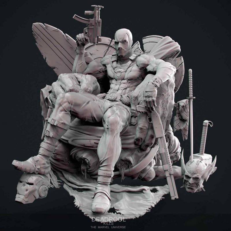 死侍毁灭漫威宇宙 3D打印模型|Deadpool Kills The Marvel Universe – 3D Print Model