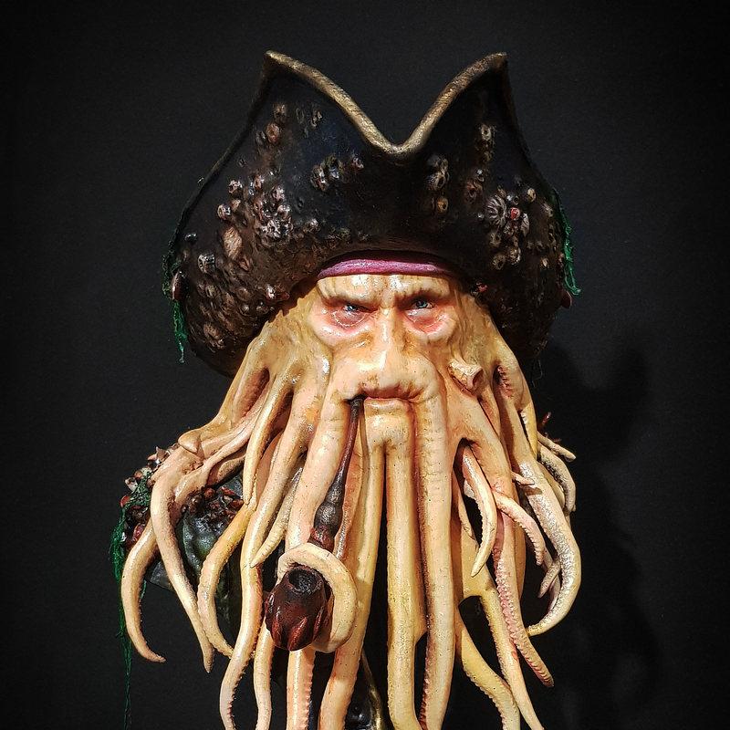 3D打印模型：Davy Jones雕像|Davy Jones Bust – 3D Print Model