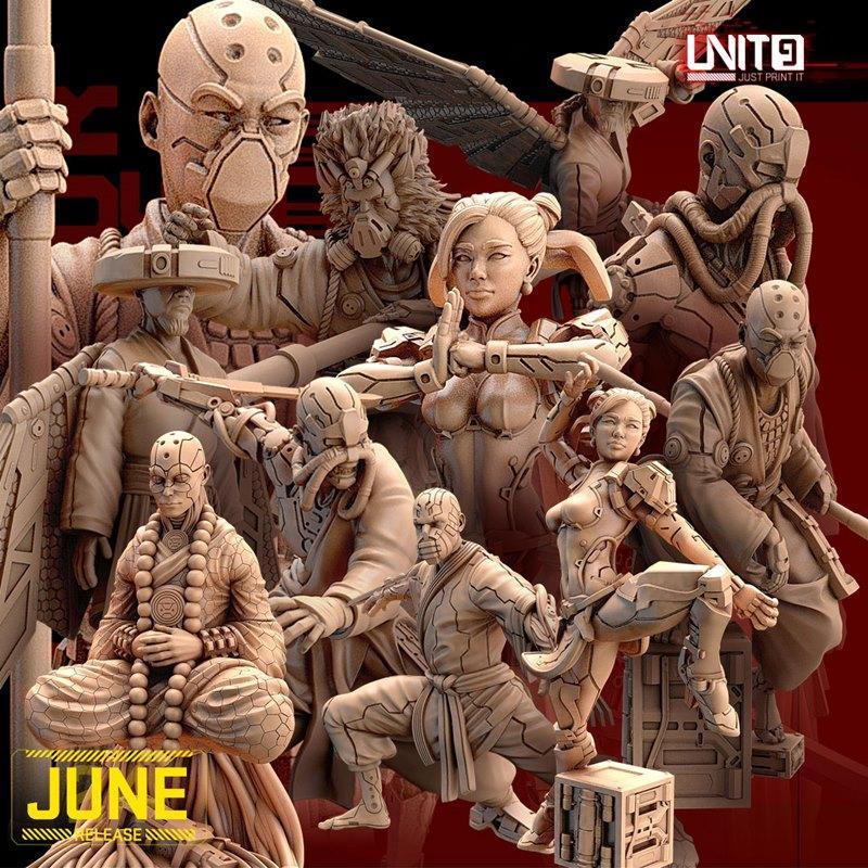 Unit9 6月2024作品：3D打印模型-STL文件-动漫游戏角色还原|Unit9 June 2024 – 3D Print Model STL