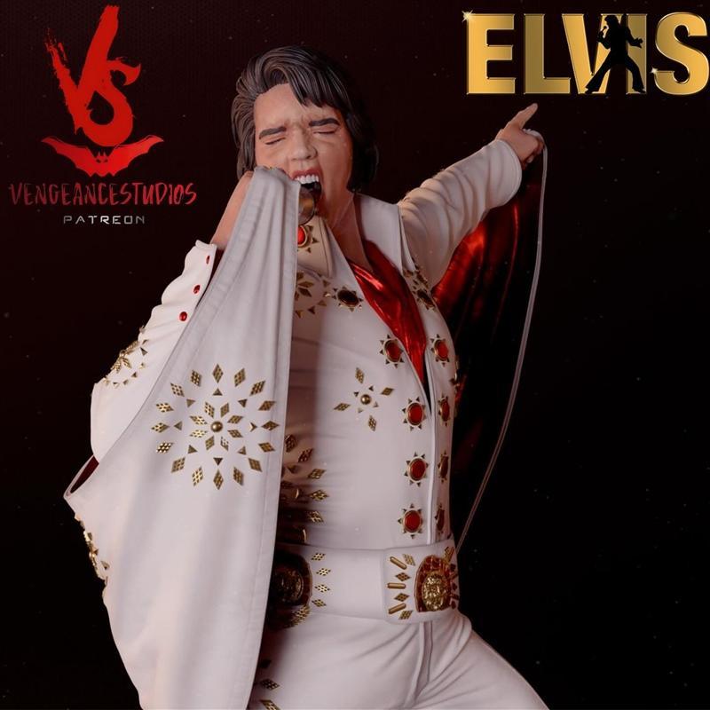 Vengeancestudios旗下作品《Elvis White》3D打印模型|Vengeancestudios – Elvis white jumpsuit – 3D Print Model STL