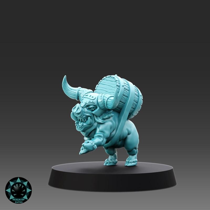 北欧战神·暴怒龙卡·3D打印模型|Realm of Paths – Norsemen – Brutal Drakkar – Fantasy Football – 3D Print Model STL