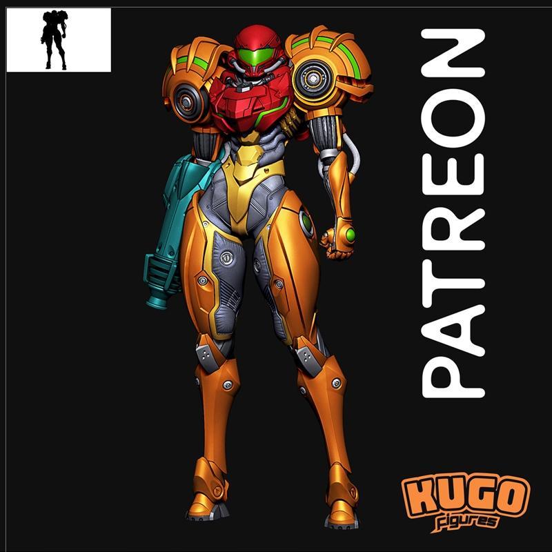 KuGo工作室 Samus 3D打印模型|KuGo figures – Samus – 3D Print Model STL