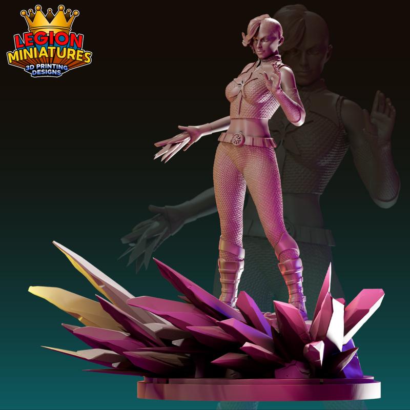 legion迷你模型-杀手霜-3D打印雕塑|Legion Miniatures – Killer Frost – 3D Print Model