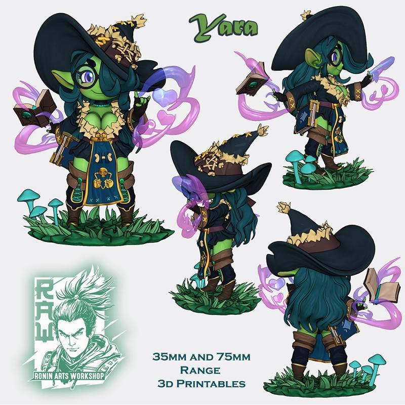 ronin艺术工坊 - 杨雅 - 3D打印模型|Ronin Arts Workshop – Yara – 3D Print Model STL