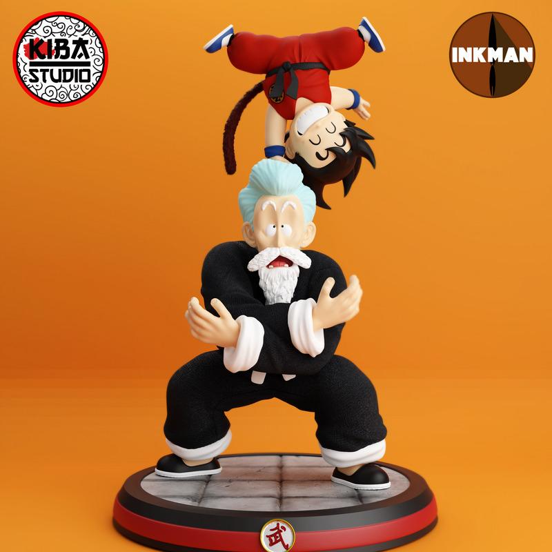 悟空 vs 罗什 — 3D打印模型|Goku vs Roshi – 3D Print Model
