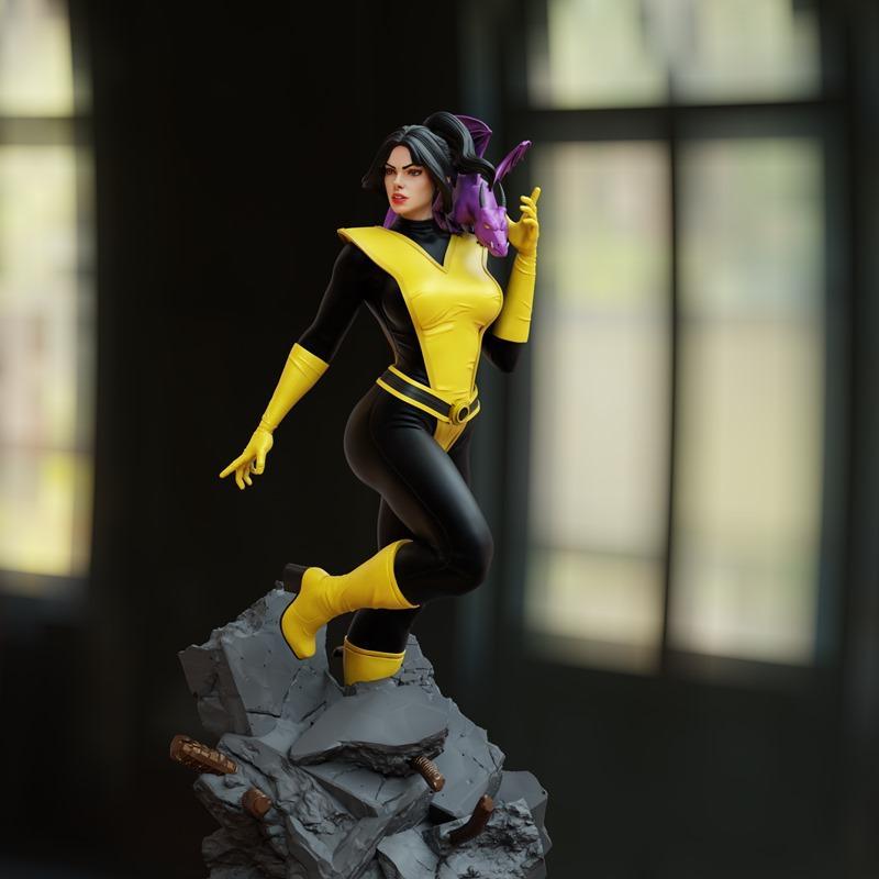 BrunoArt3D - 猫女 - 3D打印模型|BrunoArt3D – Kitty Pryde – 3D Print Model STL