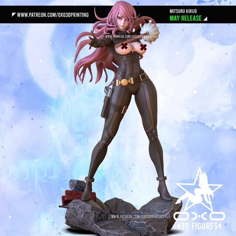 OXO3D - 迷途之剑 - 三笠·阿克曼 3D打印模型|OXO3D – Mitsuru Kirijo – 3D Print Model STL
