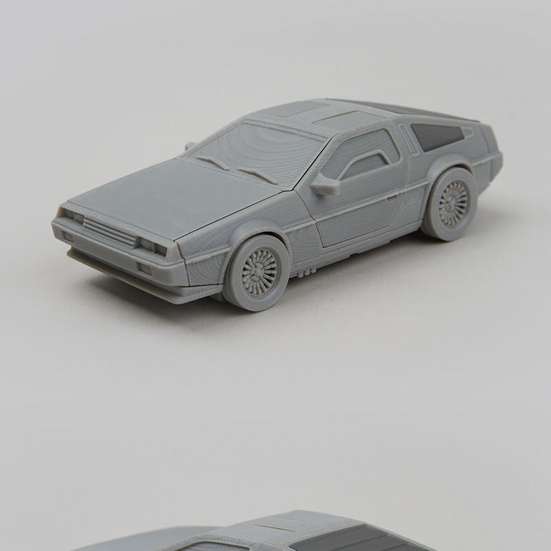 可折叠汽车——德·梅斯特雷时光机——3D打印模型|Foldable Car – DMC Delorean Time Machine – 3D Print Model
