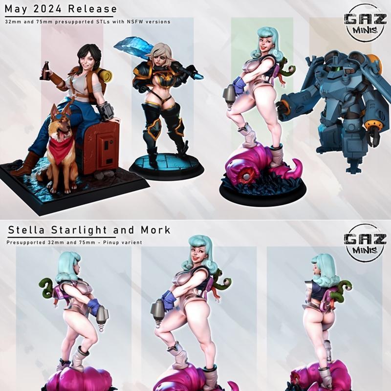 GAZ迷你模型：2024年五月 3D打印可打印模型|GAZ Minis – May 2024 – 3D Print Model STL