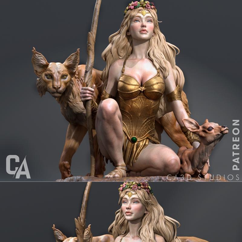 Ca 3D工作室 - 阿尔忒弥斯 - 3D打印模型|Ca 3d Studios – Artemis – 3D Print Model STL