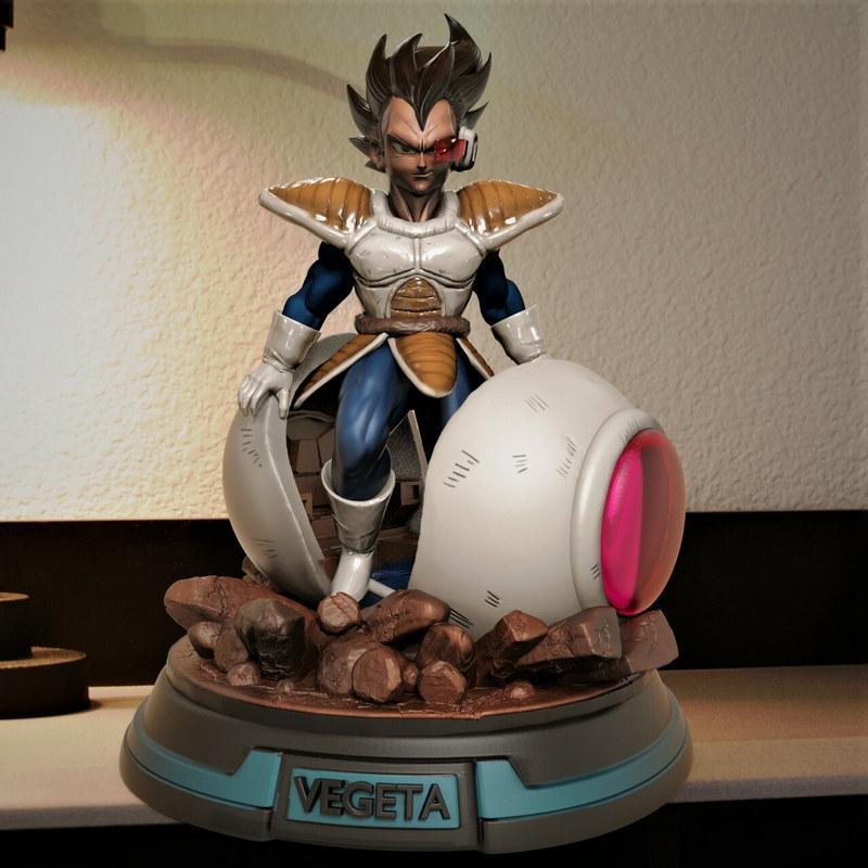 龙珠 Vegeta 3D打印模型|Vegeta – Dragon Ball – 3D Print Model