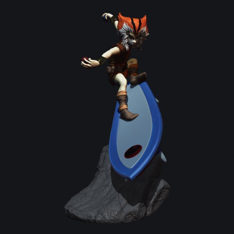 雷霆特工队-威尔莉猫-3D打印模型|Thundercats – Willykat – 3D Print Model