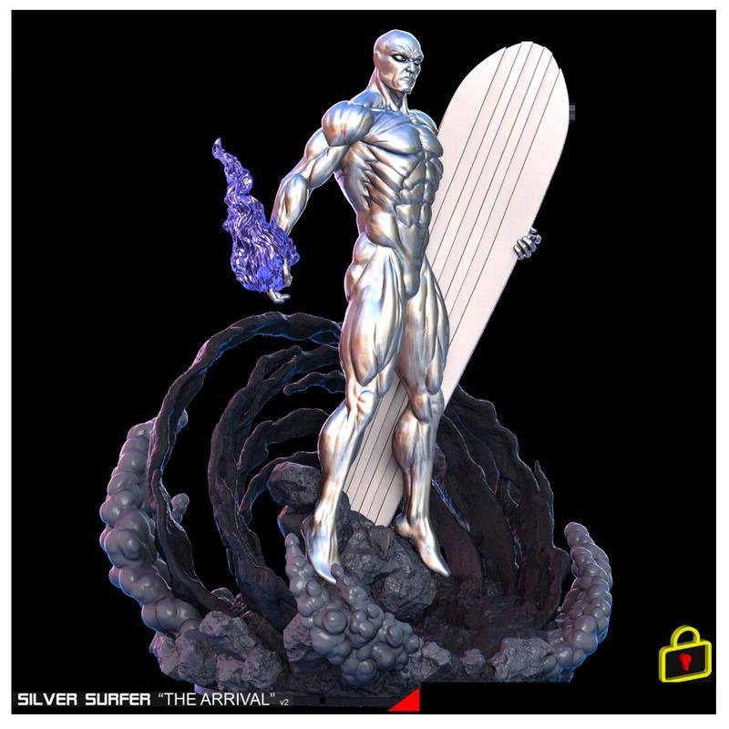 Silver Surfer – 3D Print Model