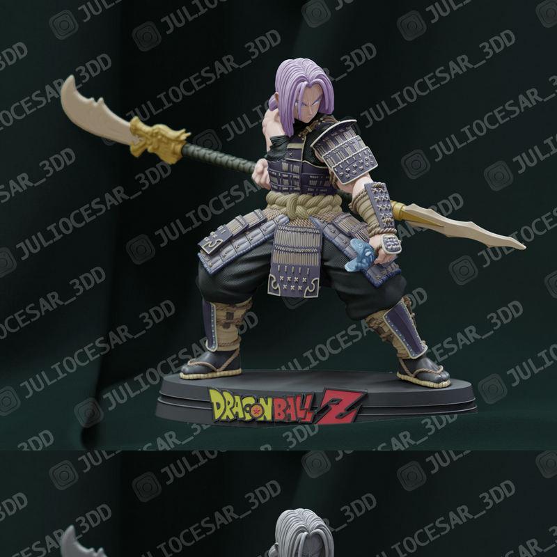 龙珠斗神-特兰克斯-3D打印模型|Dragon Ball Shogun – Trunks – 3D Print Model