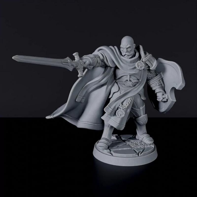 3D打印男装圣职者模型|Human Male Paladin – 3D Print Model