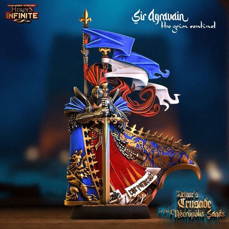 英雄无限：亚瑟的 necropolis 沙漠远征 3D打印模型|Heroes Infinite – Arthur’s Crusade to the Necropolis SandsApril 2024 – 3D Print Model STL