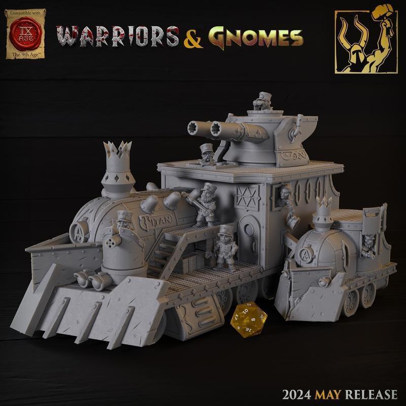 泰坦熔炉：战士与侏儒 3D打印模型|Titan Forge – Warriors & Gnomes Vol2 May 2024 – 3D Print Model STL