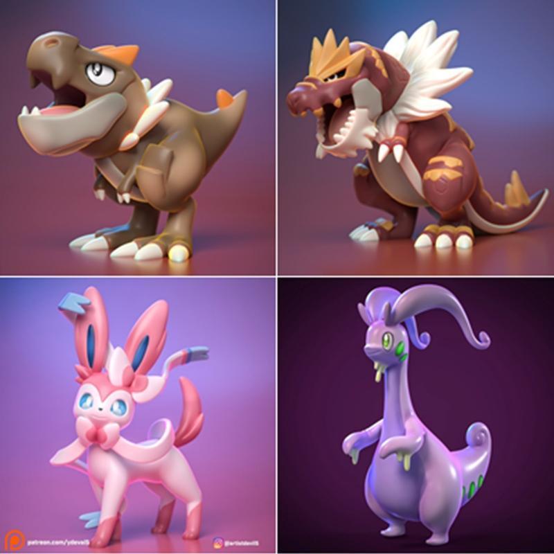 Ydeval 10件迷你模型第7部 3D打印模型|Ydeval – 10 Miniatures Part 7 – 3D Print Model STL