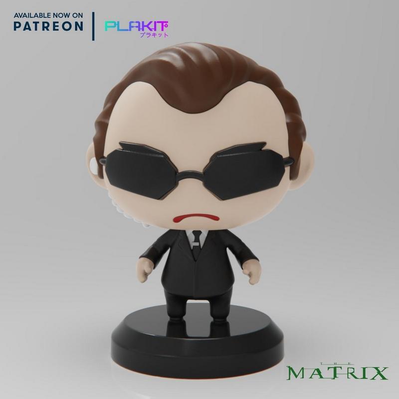PlaKit矩阵系列——Agent Smith 3D打印模型|PlaKit – Matrix – Agent Smith – 3D Print Model