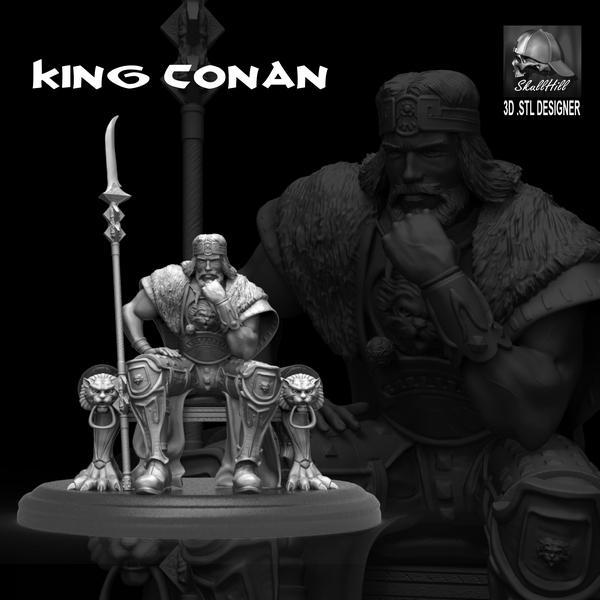 国王康纳 3D打印模型|King Conan – 3D Print Model