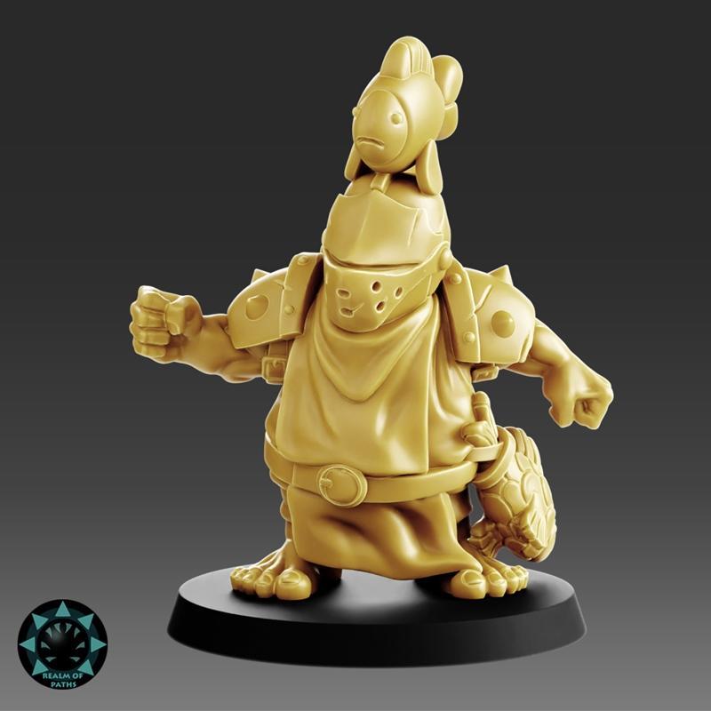 路径之域——厨房骑士——矮人族3D打印模型|Realm of Paths – HALFLINGS – Kitchen Knights – 3D Print Model STL