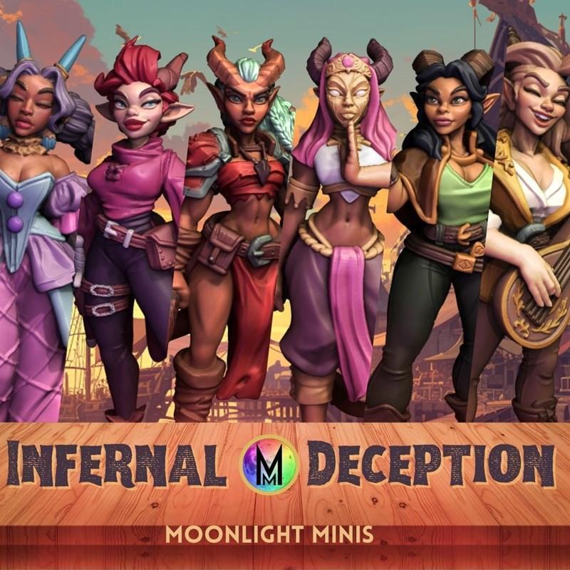 月光迷你款——克里斯汀·范帕滕  infernal deception 3D打印模型|Moonlight Minis – Christine Van Patten – Infernal Deception – 3D Print Model STL