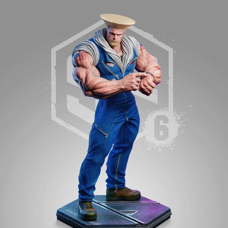 街霸6 顾忌 3D打印模型|Guile – Street Fighter 6 – 3D Print Model STL
