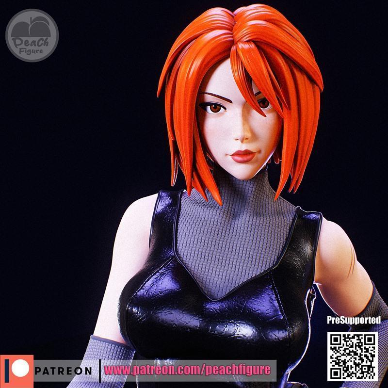 桃形少女——雷吉娜——3D打印模型|Peach Figure – Regina – 3D Print Model STL