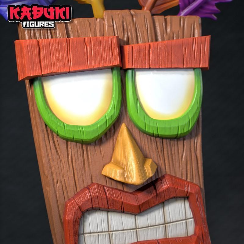 Kabuki Figures 3D打印模型：Aku Aku角色模型|Kabuki Figures – Aku Aku – 3D Print Model STL