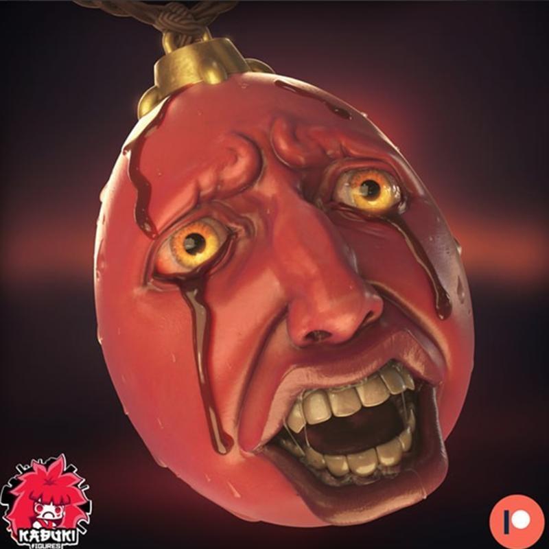 Kabuki Figures 3D打印模型：贝利特与特罗菲双人角色造型|Kabuki Figures – Behelit and Trophie – 3D Print Model STL