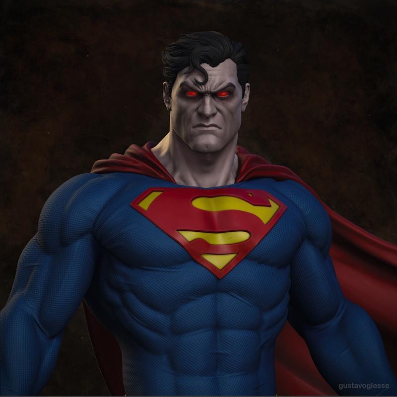 超人 - 3D打印模型 - 永恒之盾|Superman – Statue – 3D Print Model STL