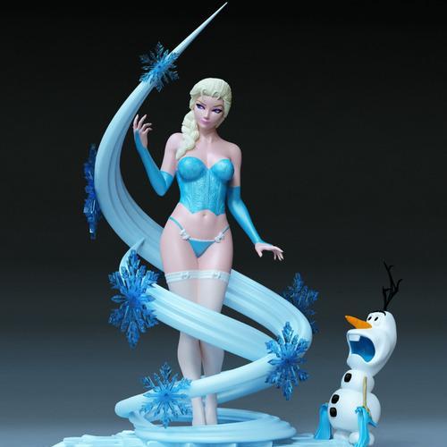 冰雪奇缘 Elsa 3D打印模型|Elsa – Frozen – 3D Print Model