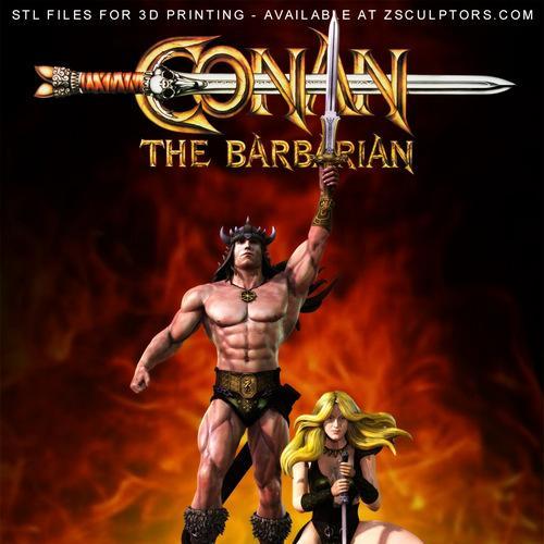Conan 3D打印模型|Conan the Barbarian – 3D Print Model
