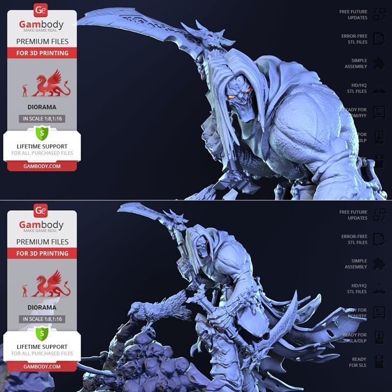 Gambody - 死亡 - 3D打印模型|Gambody – Death – 3D Print Model STL