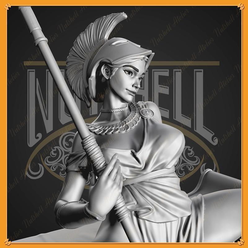 阿瑞斯X射线少女 3D打印模型|Nutshell Atelier – Athena X ray frame girl – 3D Print Model STL