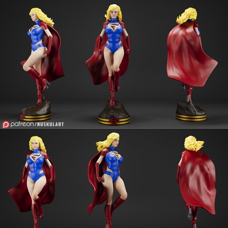 超级女孩 - DC宇宙 - 3D打印收藏模型|Super Girl – DC Universe – Collectible Rare Model – 3D Print Model STL