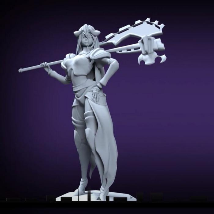 Albedo - 过载之王 - 3D打印模型|Albedo – Overlord – 3D Print Model
