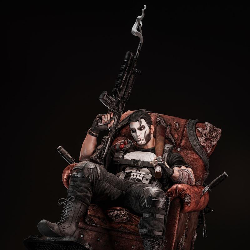 ZEZ工作室 - 死亡先锋 - 3D打印模型|ZEZ Studios – Punisher – 3D Print Model STL