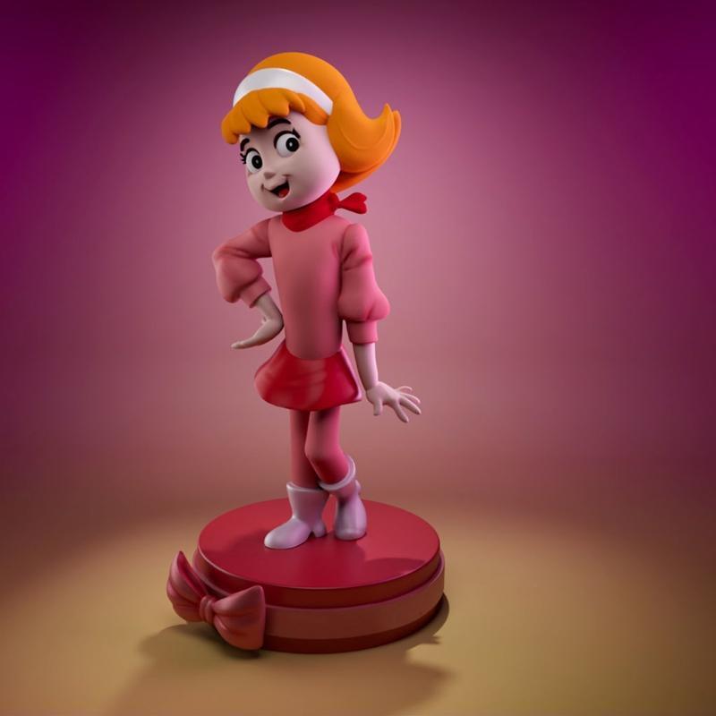 达芙妮——一只名叫苏比多的狗狗——3D打印模型|Daphne – A Pup Named Scooby-Doo – 3D Print Model STL