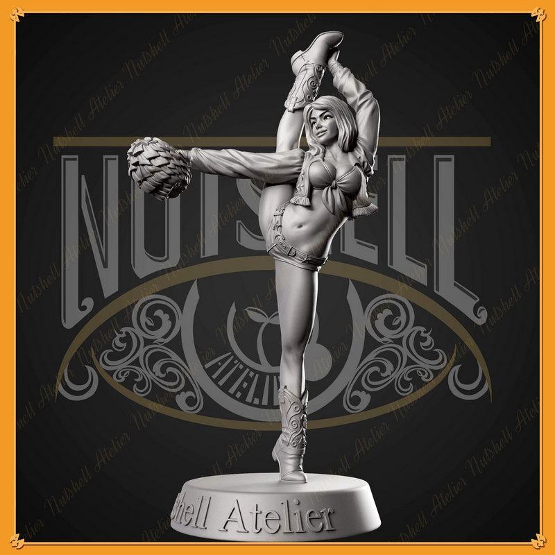 Nutshell Atelier《欢笑少女》3D打印模型|Nutshell Atelier – Cheerleader 01 – 3D Print Model