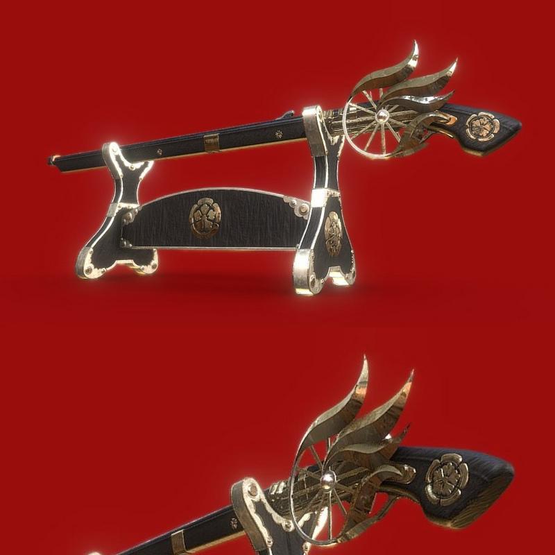 野宫枪械 3D打印模型|Nobunagas Rifle – 3D Print Model