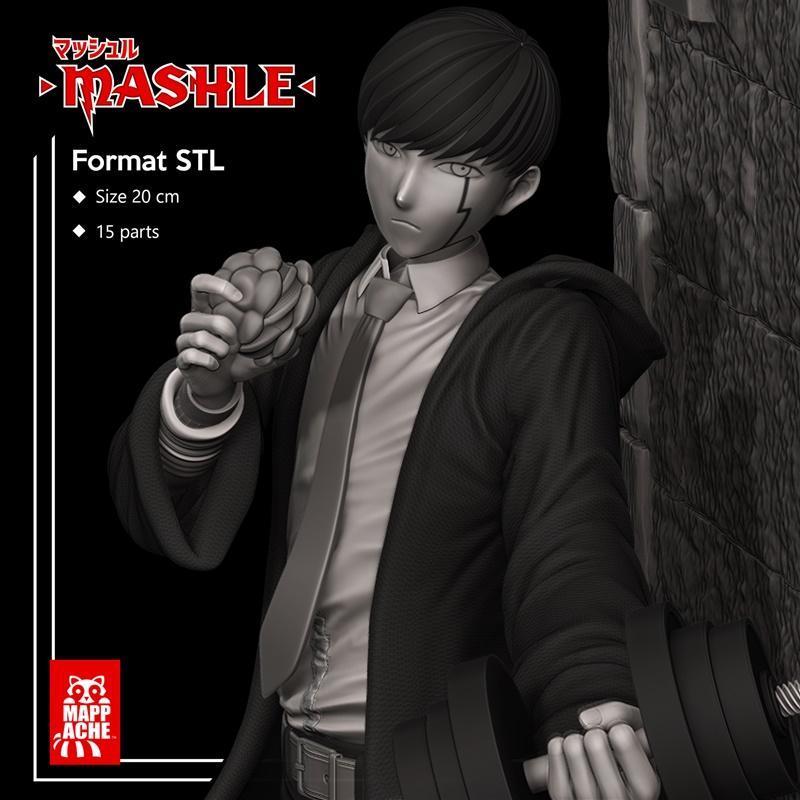 Mashle 3D打印模型：燃烧之死角色造型|Mashle – Mash Burnedead – 3D Print Model STL