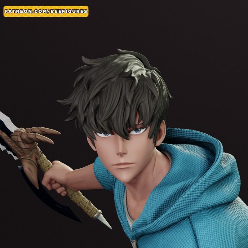 独孤求败——《Solo Leveling》蜂形角色3D打印模型|Bee Figures – Sung Jin-Woo – Solo Leveling – 3D Print Model STL